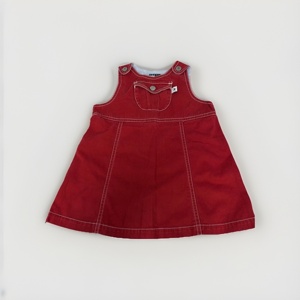 Tommy Hilfiger Sleeveless Dress Toddler Girl 18-24 Months designer USA Red P84